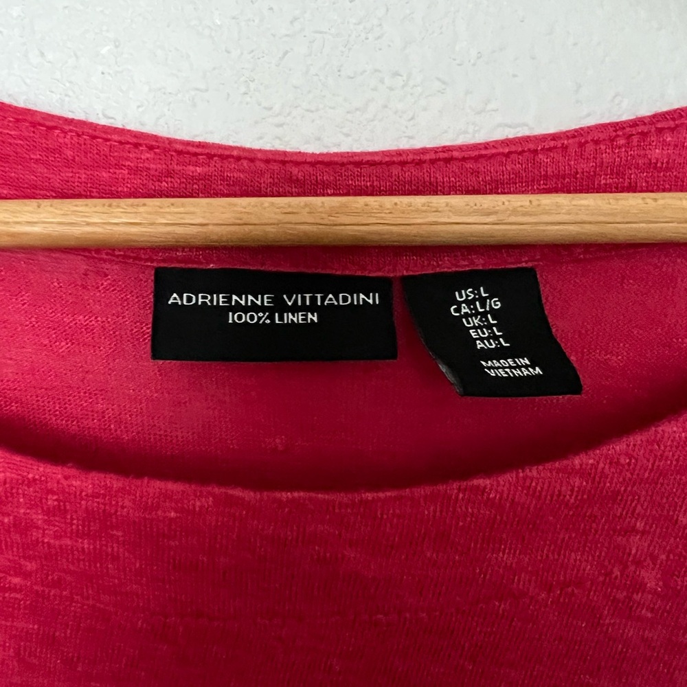 Adrienne Vittadini 100% Linen Blouse